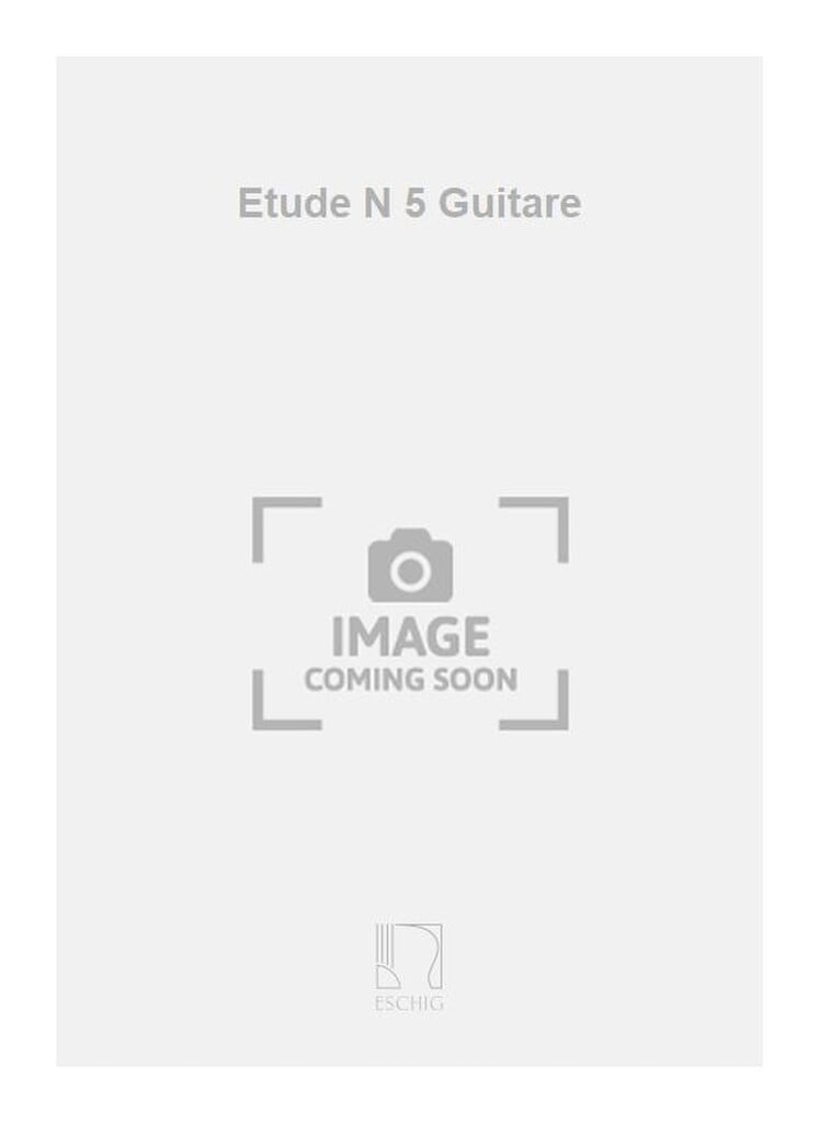 Etude N 5 Guitare
